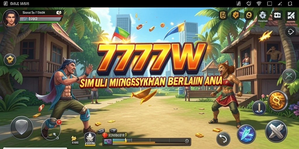Gameplay 7777W yang penuh warna dan interaktif.