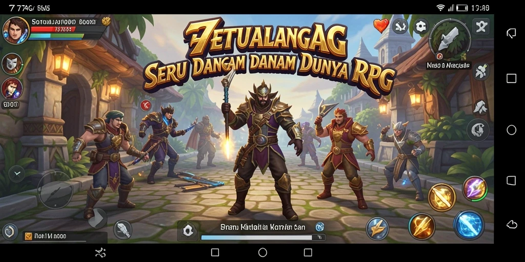 Tangkapan layar menunjukkan petualangan seru dalam RPG 77AG.