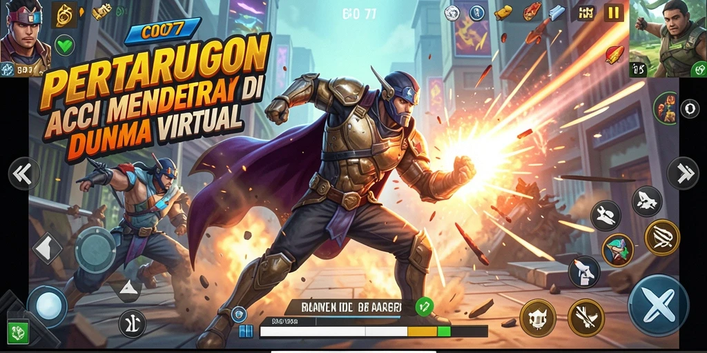 Tampilan gameplay seru dari C0077 dengan aksi yang mendebarkan.