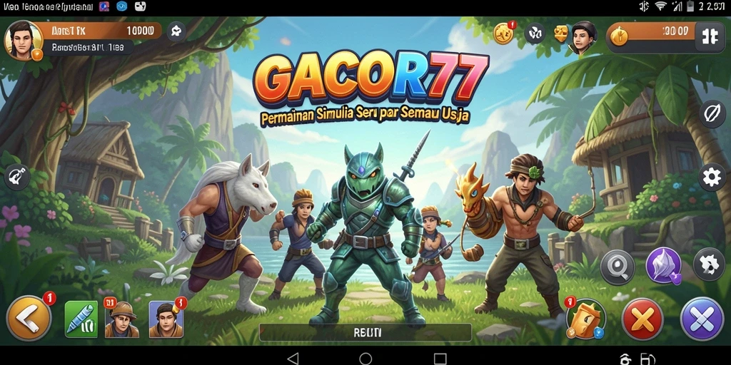 Tampilan gameplay GACOR77 yang menarik dan interaktif.