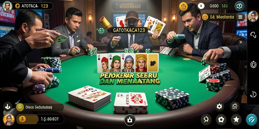 Tampilan menarik dalam permainan Poker GATOTKACA123.