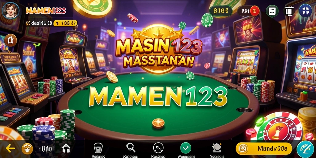 Tampilan menakjubkan dari permainan Kasino di MAMEN123.