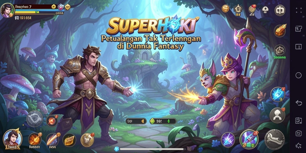 Tangkapan layar menunjukkan aksi mendebarkan dalam SUPERHOKI dengan detail grafis yang mengesankan.